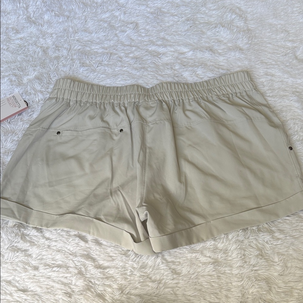 NWT Mondetta Tie Front Pull On Shorts In Oyster Mushroom Size XL - Picture 13 of 15